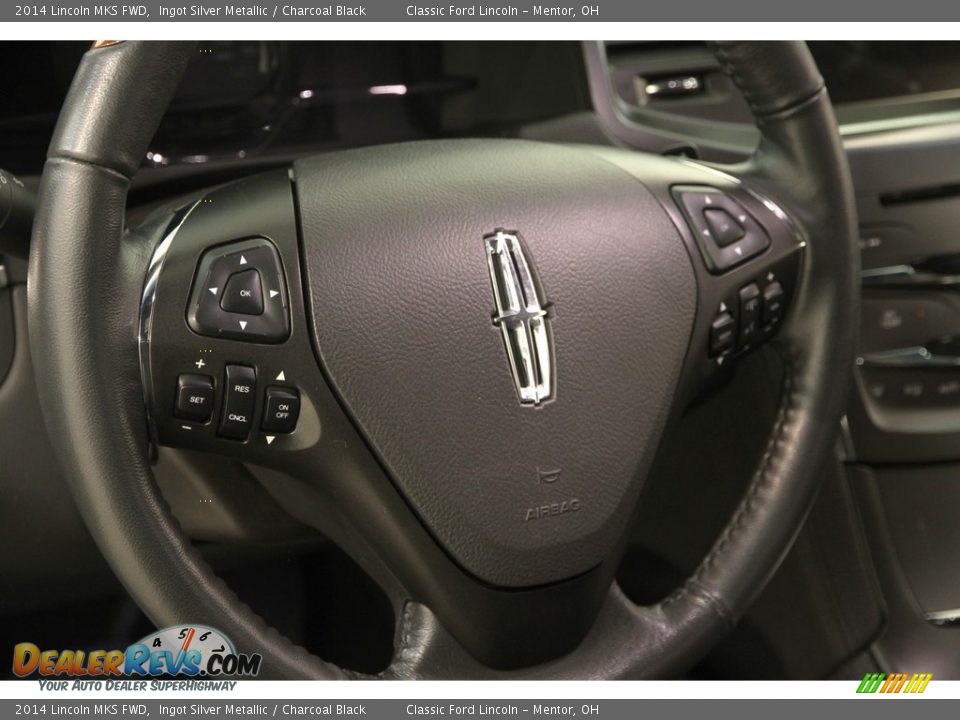 2014 Lincoln MKS FWD Ingot Silver Metallic / Charcoal Black Photo #6