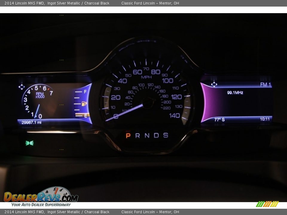 2014 Lincoln MKS FWD Ingot Silver Metallic / Charcoal Black Photo #7