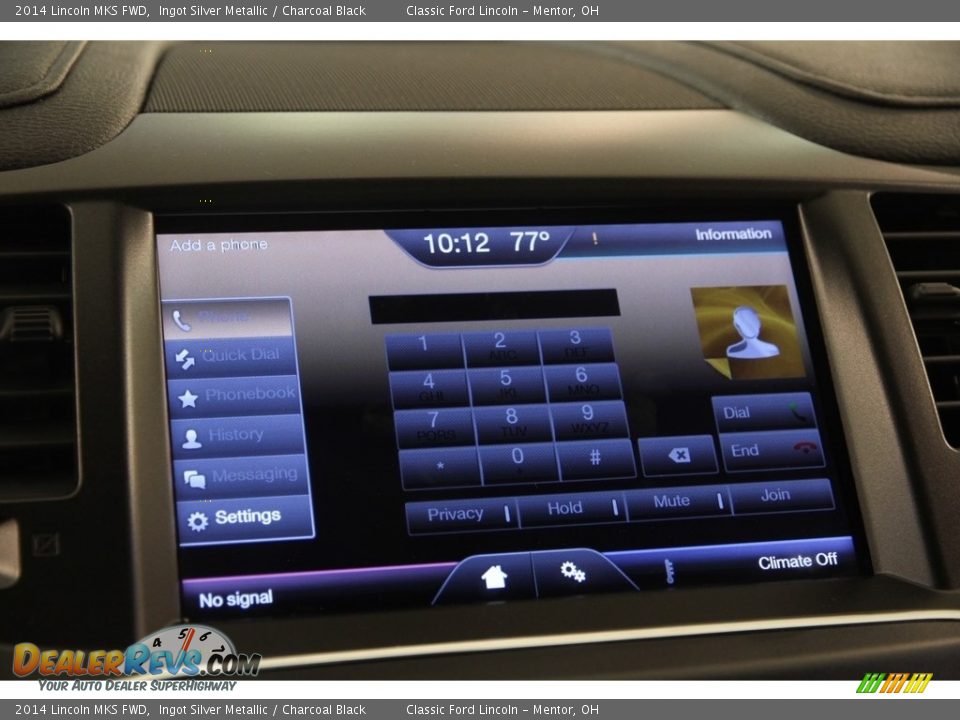 2014 Lincoln MKS FWD Ingot Silver Metallic / Charcoal Black Photo #11