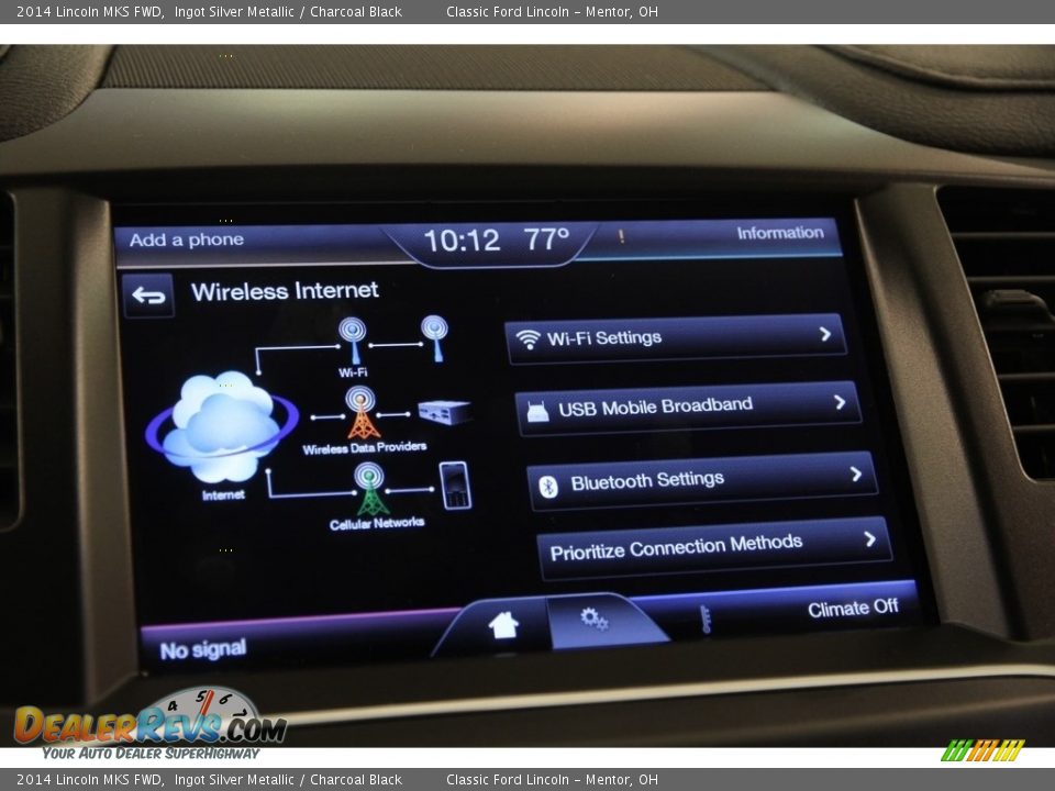 2014 Lincoln MKS FWD Ingot Silver Metallic / Charcoal Black Photo #12