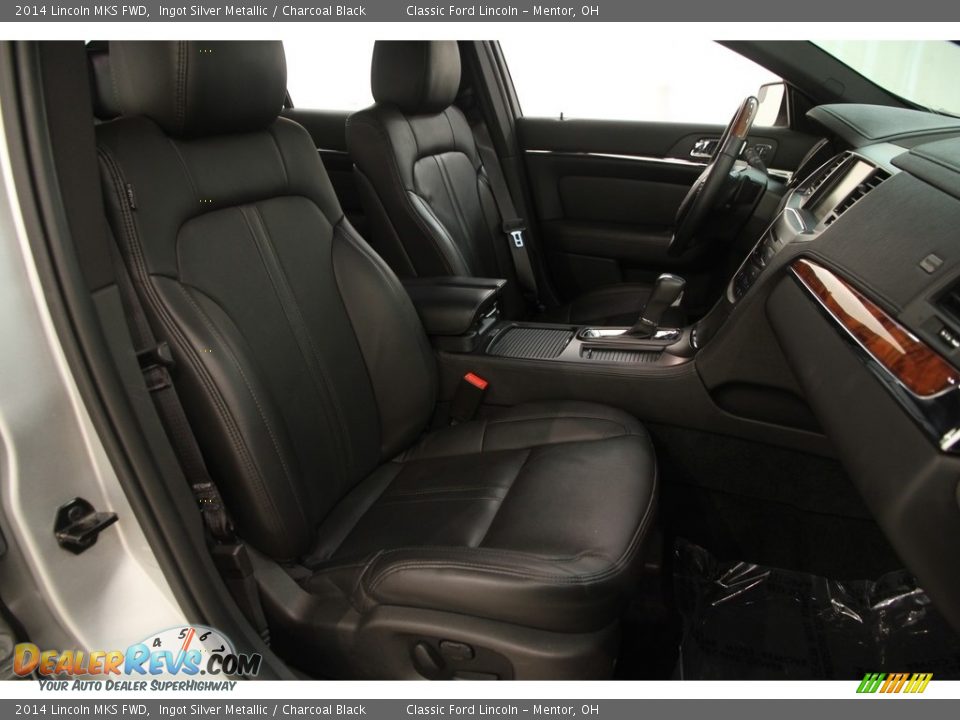 2014 Lincoln MKS FWD Ingot Silver Metallic / Charcoal Black Photo #15