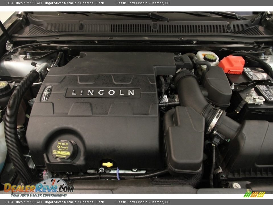 2014 Lincoln MKS FWD Ingot Silver Metallic / Charcoal Black Photo #19