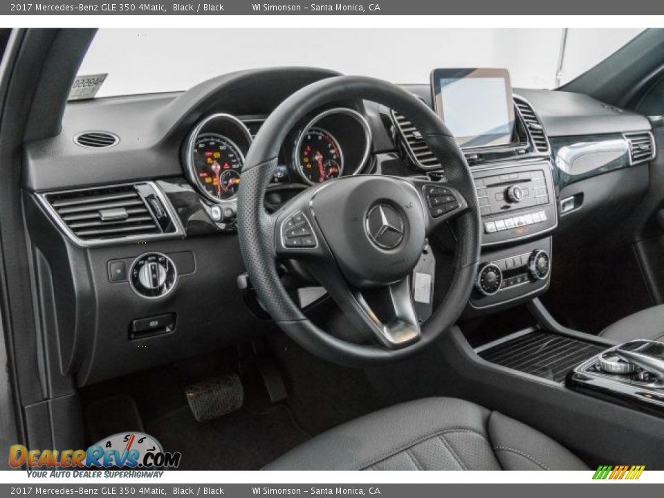 2017 Mercedes-Benz GLE 350 4Matic Black / Black Photo #6