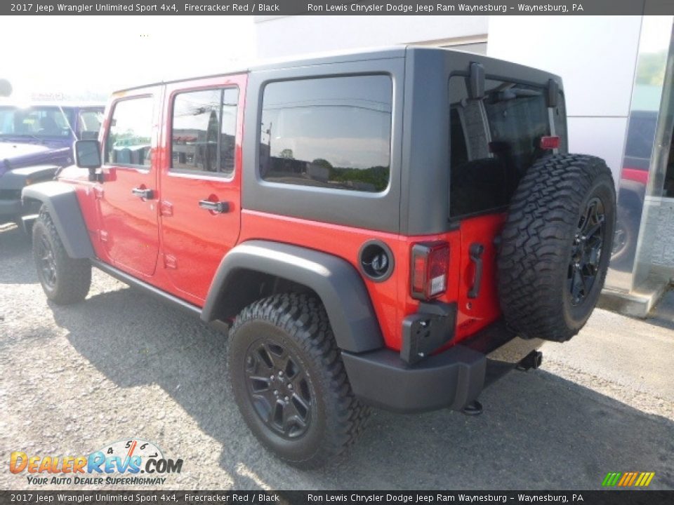 2017 Jeep Wrangler Unlimited Sport 4x4 Firecracker Red / Black Photo #3