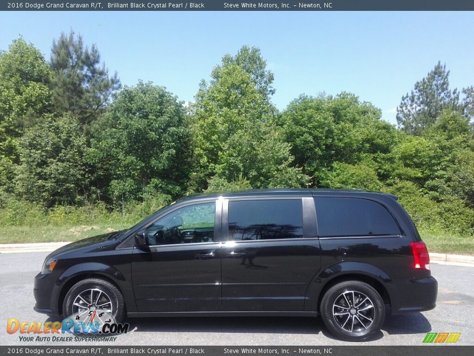 2016 Dodge Grand Caravan R/T Brilliant Black Crystal Pearl / Black Photo #1