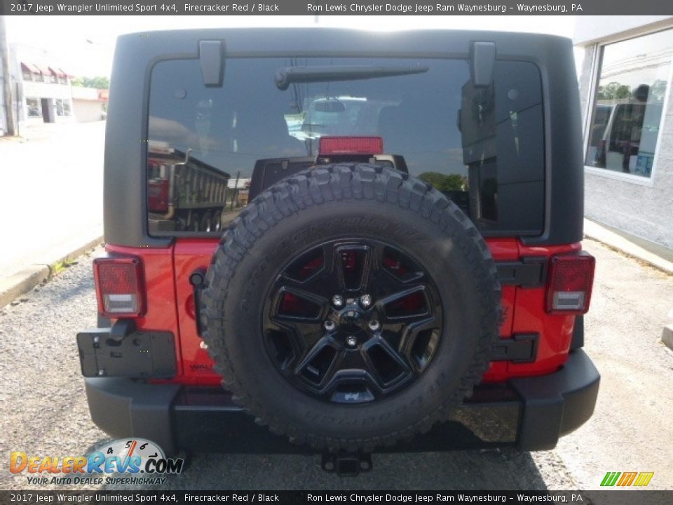 2017 Jeep Wrangler Unlimited Sport 4x4 Firecracker Red / Black Photo #4