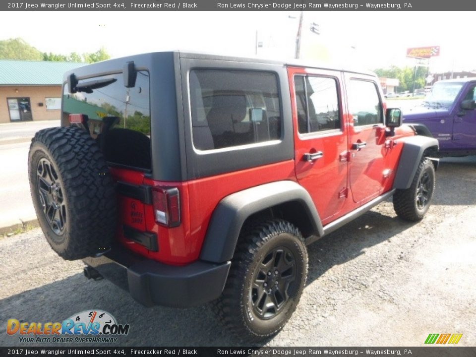2017 Jeep Wrangler Unlimited Sport 4x4 Firecracker Red / Black Photo #5