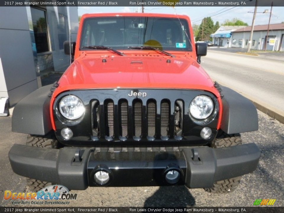2017 Jeep Wrangler Unlimited Sport 4x4 Firecracker Red / Black Photo #7