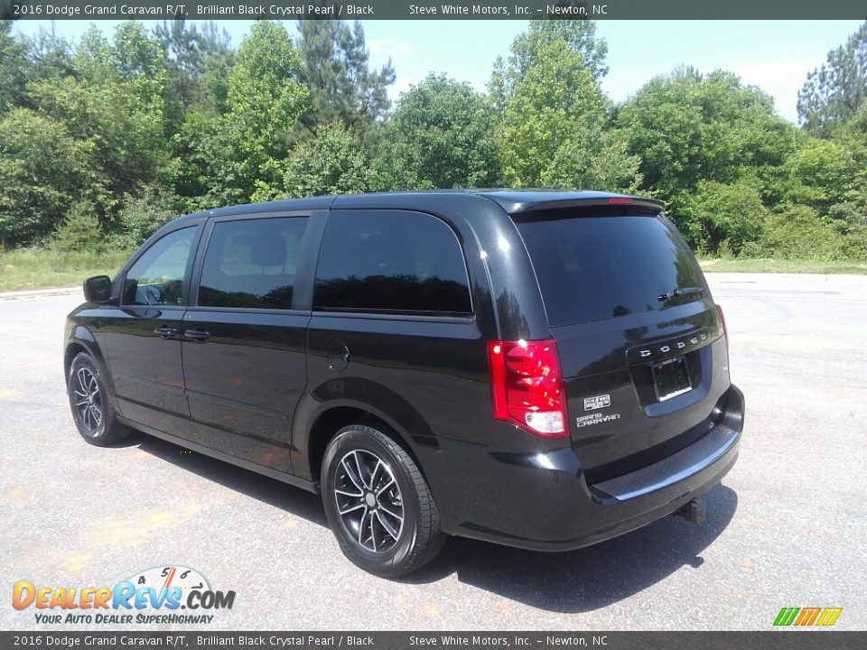 2016 Dodge Grand Caravan R/T Brilliant Black Crystal Pearl / Black Photo #8