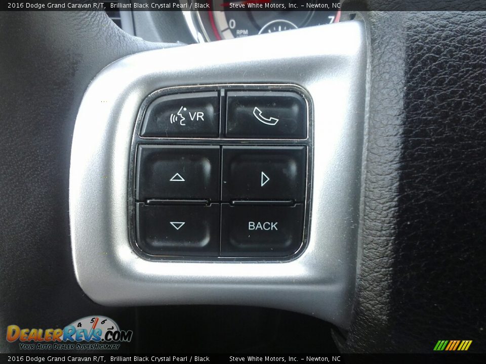 2016 Dodge Grand Caravan R/T Brilliant Black Crystal Pearl / Black Photo #16
