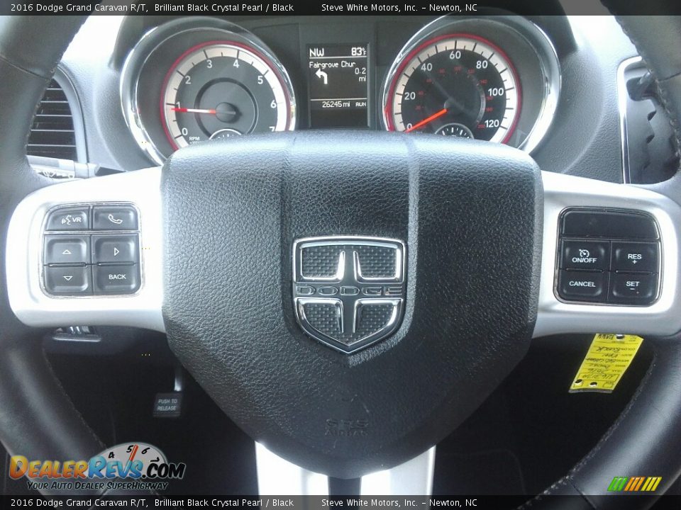 2016 Dodge Grand Caravan R/T Brilliant Black Crystal Pearl / Black Photo #18