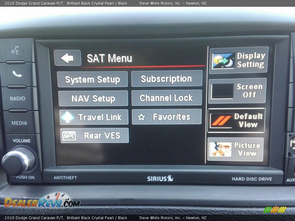 2016 Dodge Grand Caravan R/T Brilliant Black Crystal Pearl / Black Photo #22