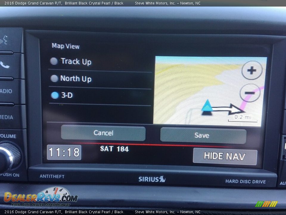 2016 Dodge Grand Caravan R/T Brilliant Black Crystal Pearl / Black Photo #23