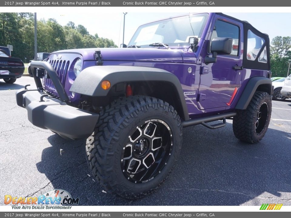 2017 Jeep Wrangler Sport 4x4 Xtreme Purple Pearl / Black Photo #3