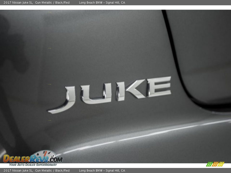 2017 Nissan Juke SL Gun Metallic / Black/Red Photo #7