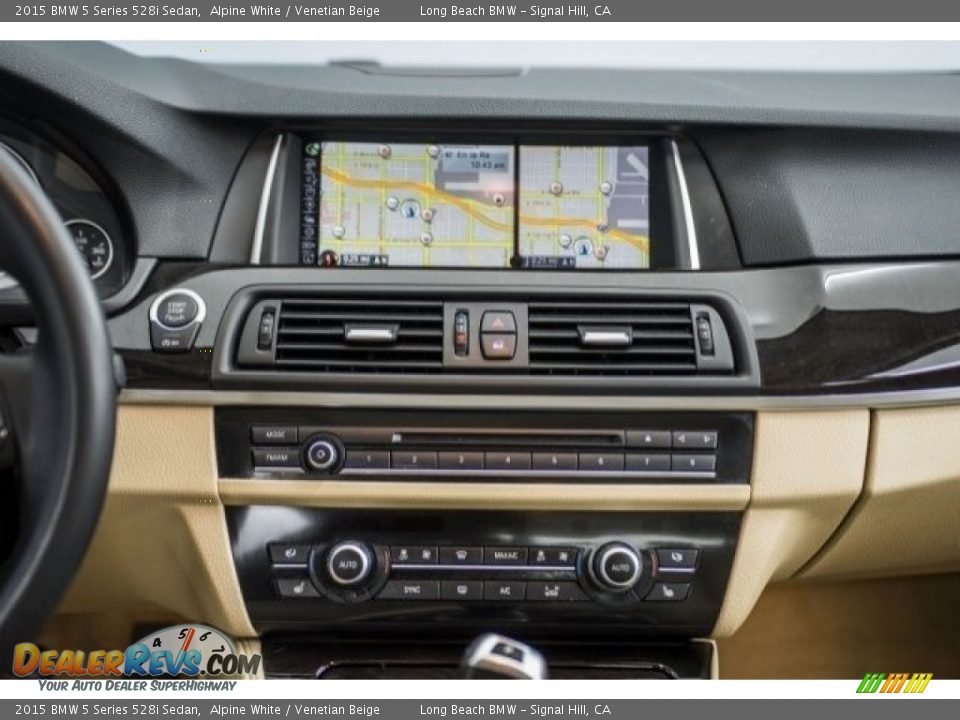 2015 BMW 5 Series 528i Sedan Alpine White / Venetian Beige Photo #5