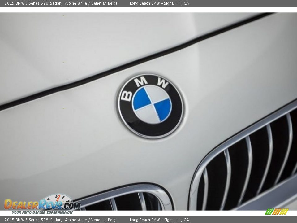 2015 BMW 5 Series 528i Sedan Alpine White / Venetian Beige Photo #26