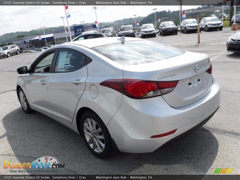 2015 Hyundai Elantra SE Sedan Symphony Silver / Gray Photo #7