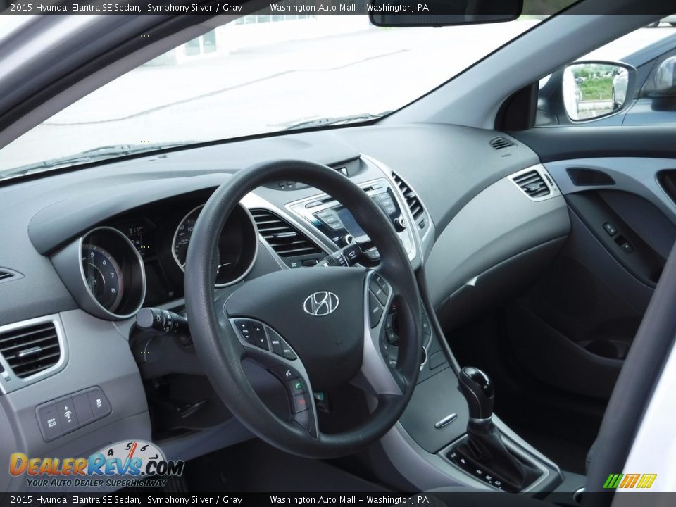 2015 Hyundai Elantra SE Sedan Symphony Silver / Gray Photo #11