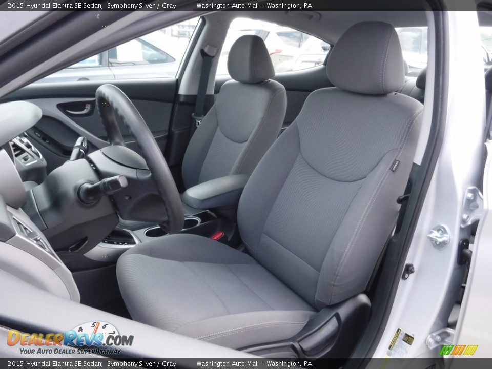 2015 Hyundai Elantra SE Sedan Symphony Silver / Gray Photo #12