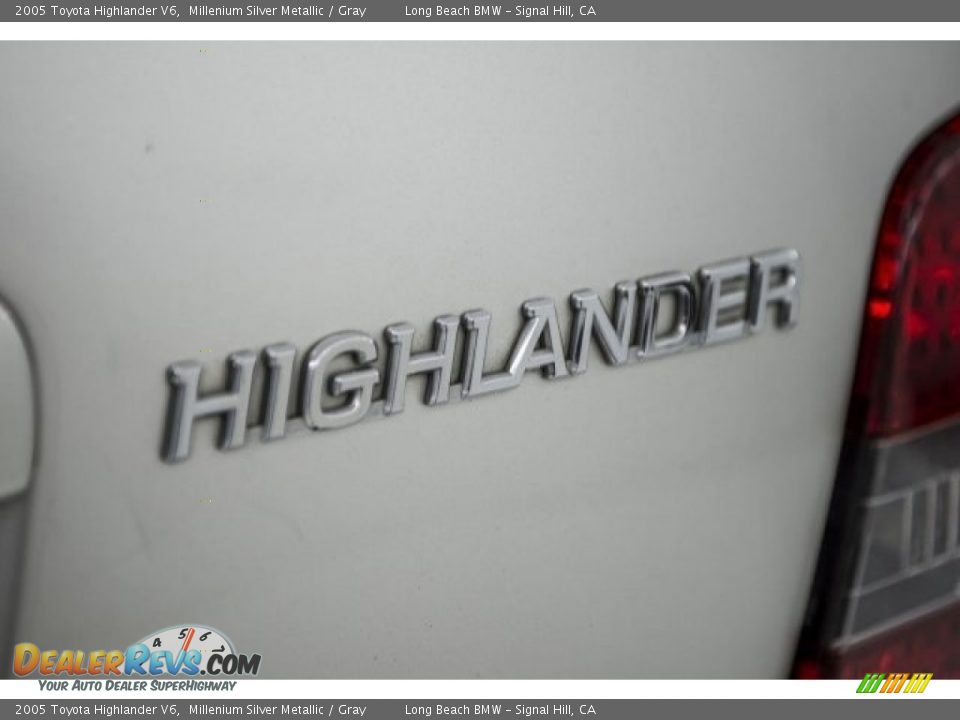 2005 Toyota Highlander V6 Millenium Silver Metallic / Gray Photo #7