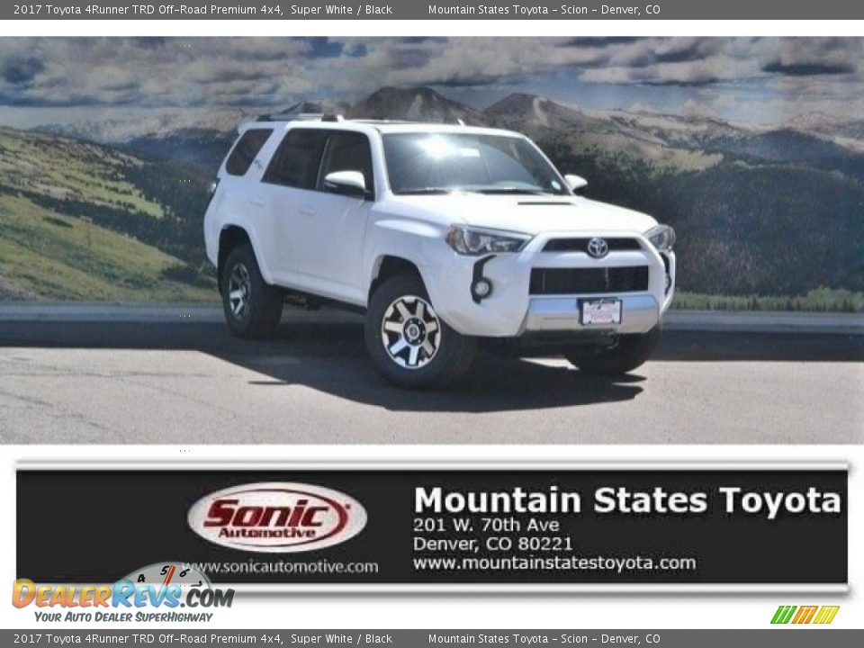 2017 Toyota 4Runner TRD Off-Road Premium 4x4 Super White / Black Photo #1
