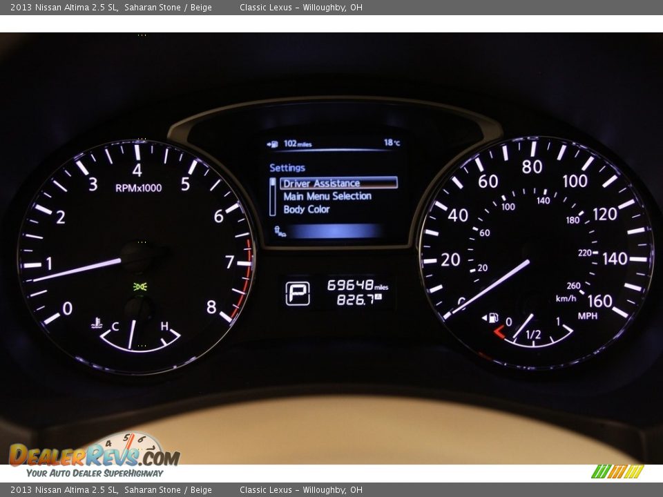 2013 Nissan Altima 2.5 SL Saharan Stone / Beige Photo #8