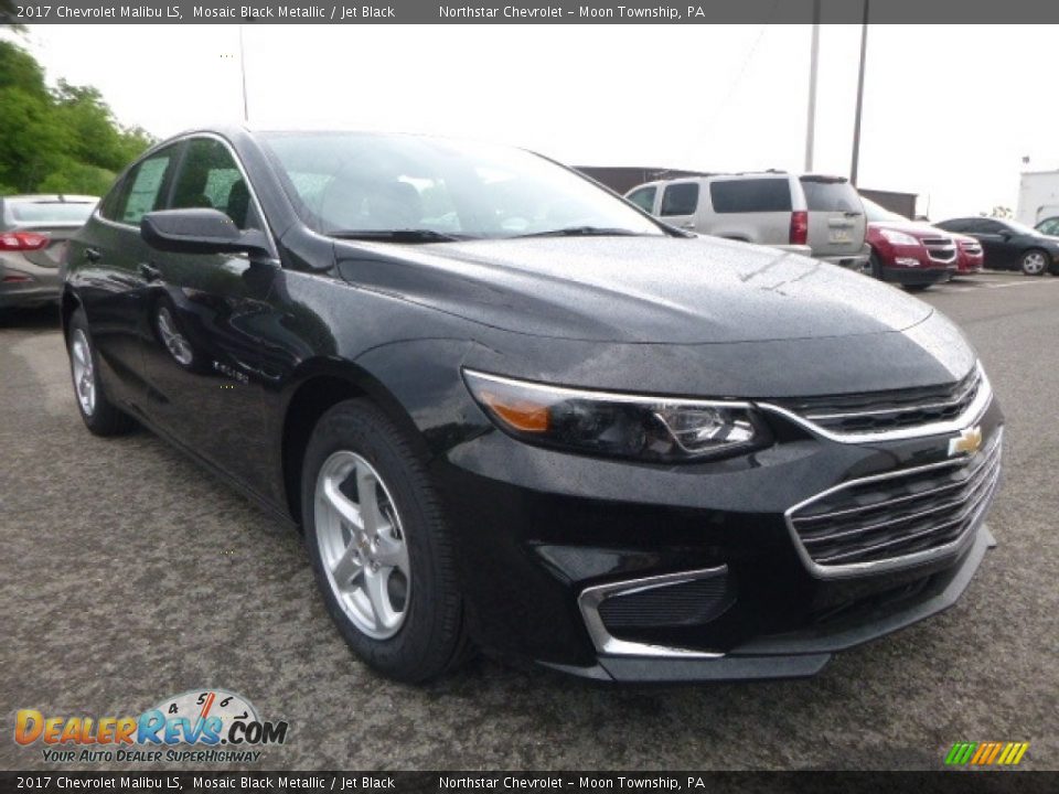 2017 Chevrolet Malibu LS Mosaic Black Metallic / Jet Black Photo #7