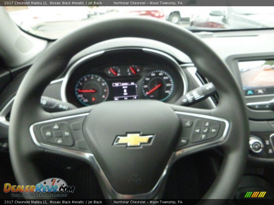 2017 Chevrolet Malibu LS Mosaic Black Metallic / Jet Black Photo #18