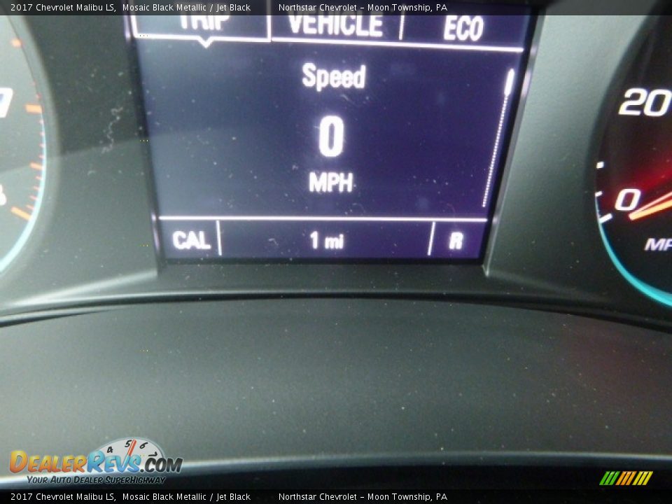 2017 Chevrolet Malibu LS Mosaic Black Metallic / Jet Black Photo #20