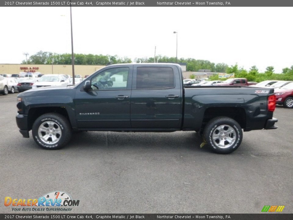 2017 Chevrolet Silverado 1500 LT Crew Cab 4x4 Graphite Metallic / Jet Black Photo #2