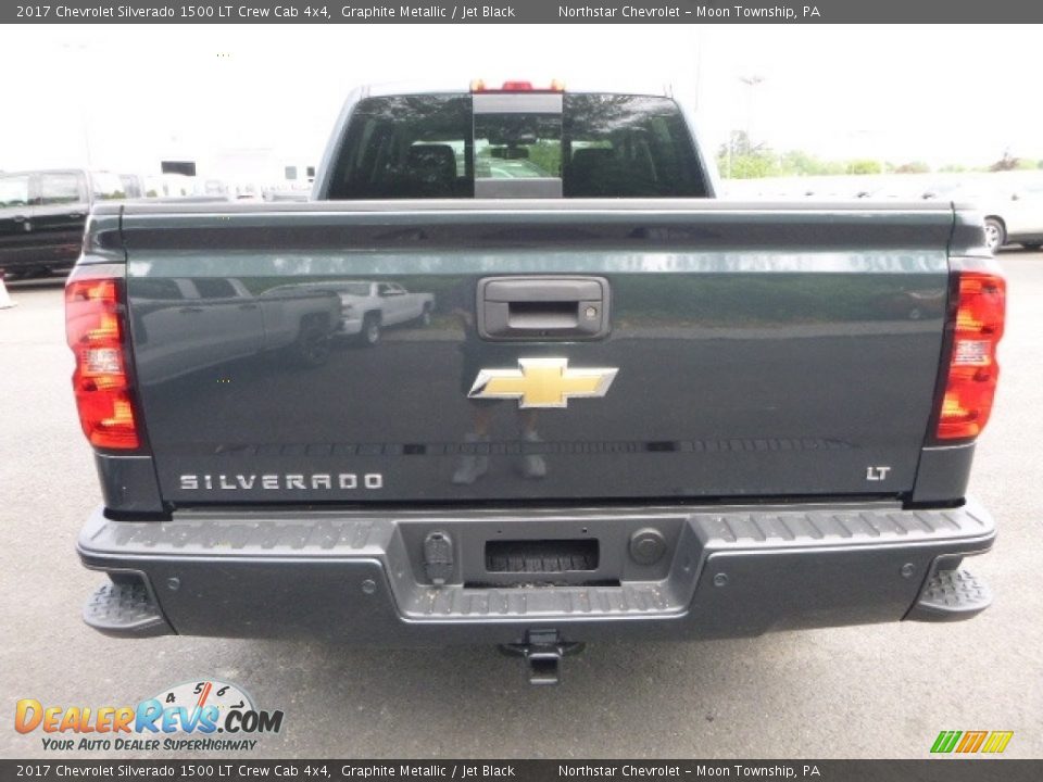 2017 Chevrolet Silverado 1500 LT Crew Cab 4x4 Graphite Metallic / Jet Black Photo #4