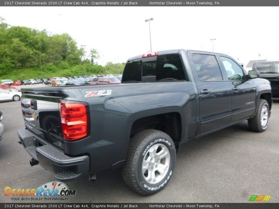 2017 Chevrolet Silverado 1500 LT Crew Cab 4x4 Graphite Metallic / Jet Black Photo #5