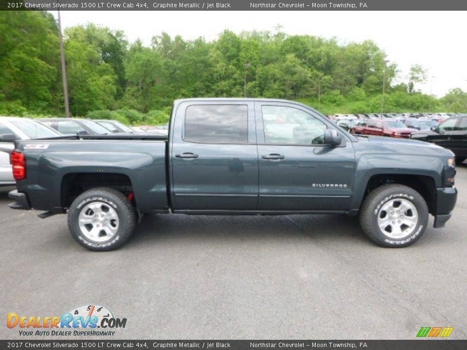 2017 Chevrolet Silverado 1500 LT Crew Cab 4x4 Graphite Metallic / Jet Black Photo #6