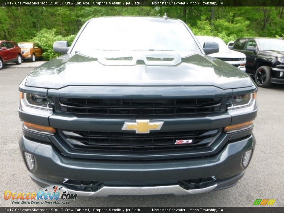 2017 Chevrolet Silverado 1500 LT Crew Cab 4x4 Graphite Metallic / Jet Black Photo #8