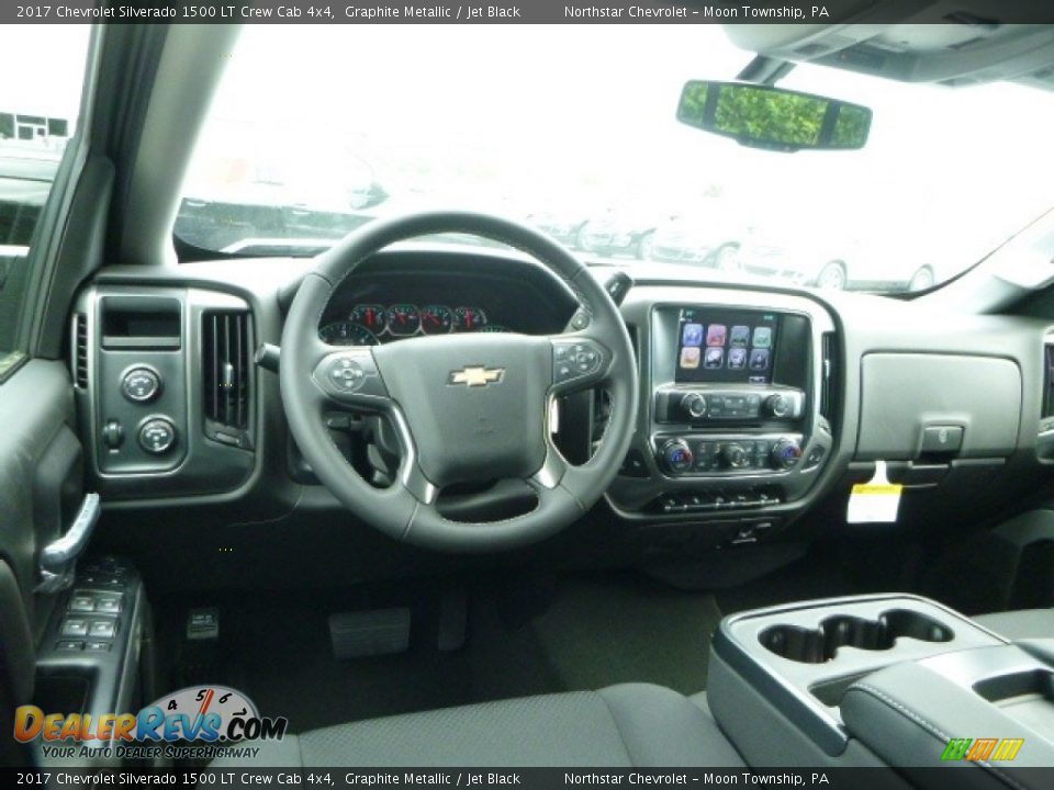 2017 Chevrolet Silverado 1500 LT Crew Cab 4x4 Graphite Metallic / Jet Black Photo #13