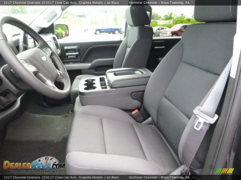 2017 Chevrolet Silverado 1500 LT Crew Cab 4x4 Graphite Metallic / Jet Black Photo #14