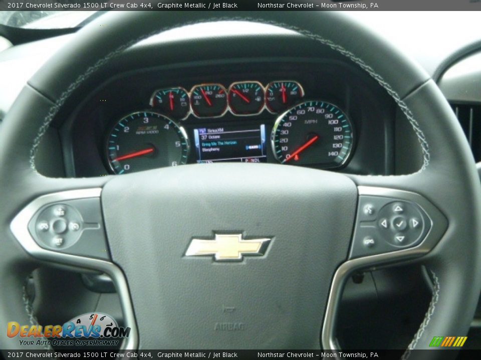 2017 Chevrolet Silverado 1500 LT Crew Cab 4x4 Graphite Metallic / Jet Black Photo #20