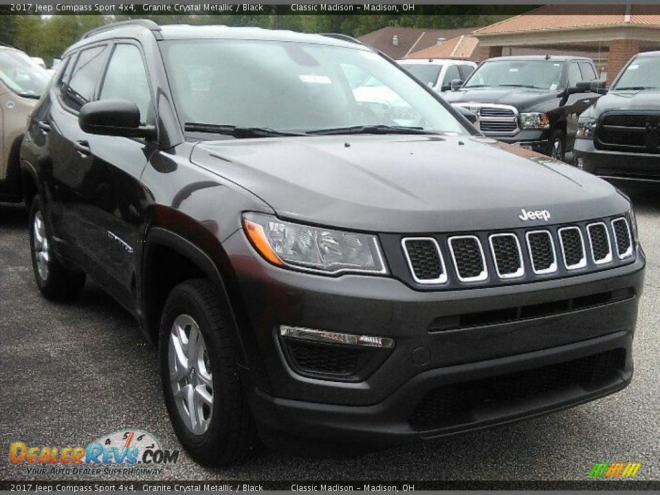 2017 Jeep Compass Sport 4x4 Granite Crystal Metallic / Black Photo #2