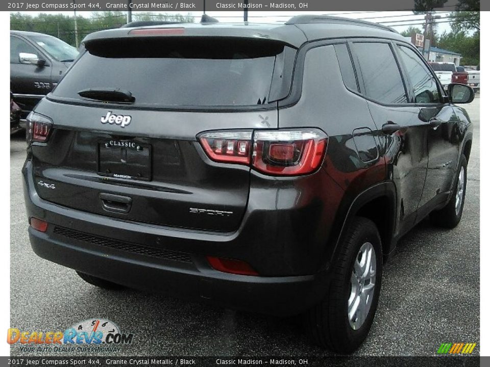 2017 Jeep Compass Sport 4x4 Granite Crystal Metallic / Black Photo #3
