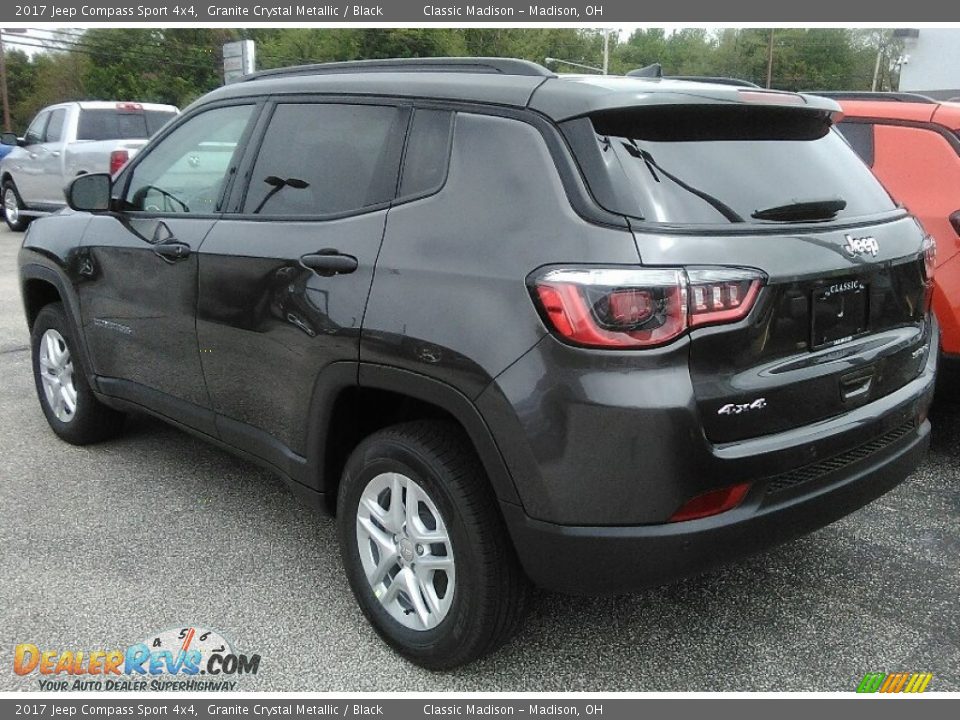 2017 Jeep Compass Sport 4x4 Granite Crystal Metallic / Black Photo #4