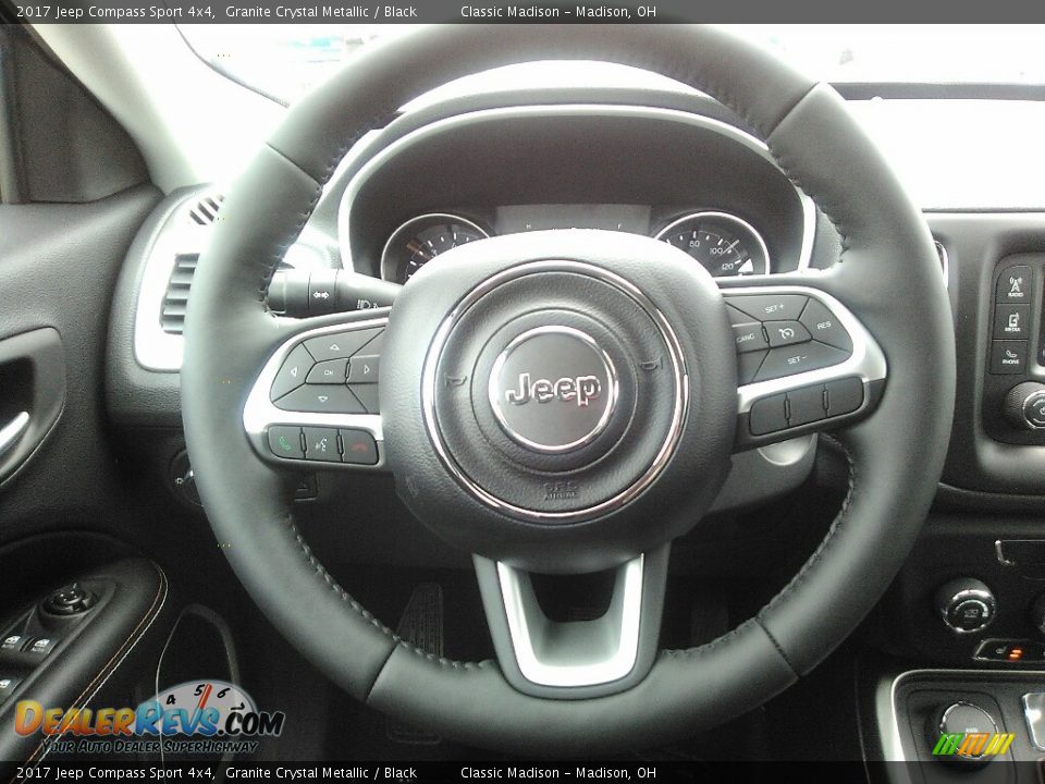 2017 Jeep Compass Sport 4x4 Granite Crystal Metallic / Black Photo #6