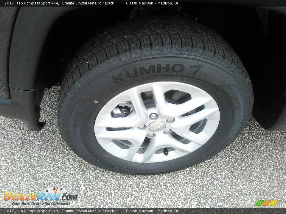 2017 Jeep Compass Sport 4x4 Granite Crystal Metallic / Black Photo #10