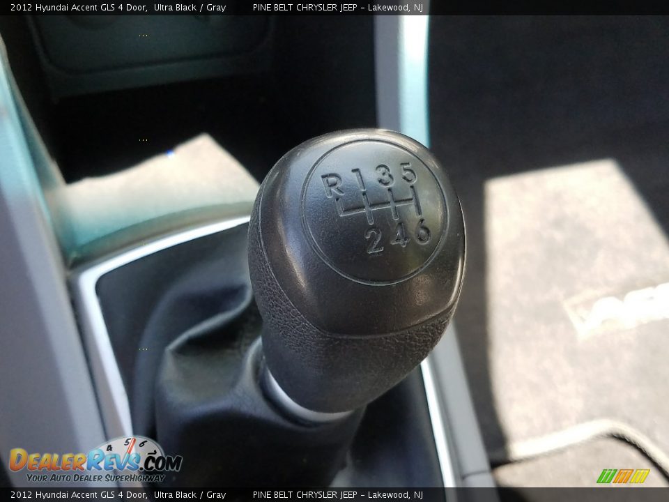 2012 Hyundai Accent GLS 4 Door Ultra Black / Gray Photo #18
