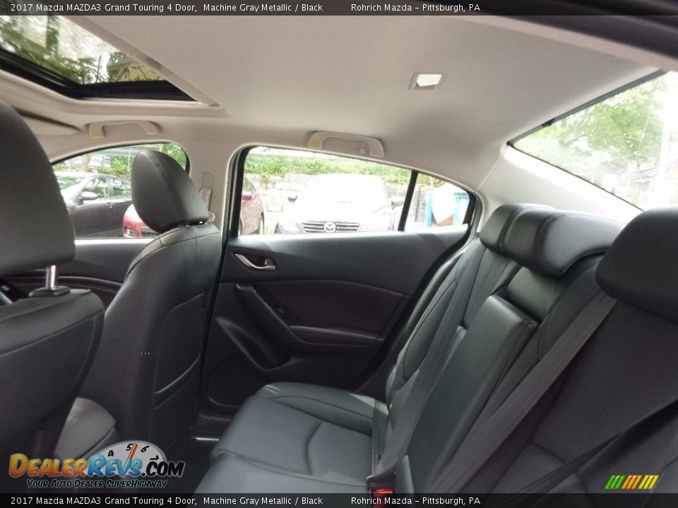 2017 Mazda MAZDA3 Grand Touring 4 Door Machine Gray Metallic / Black Photo #7
