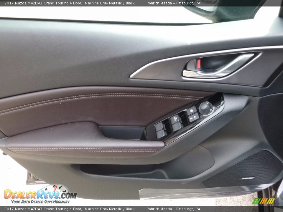 2017 Mazda MAZDA3 Grand Touring 4 Door Machine Gray Metallic / Black Photo #9