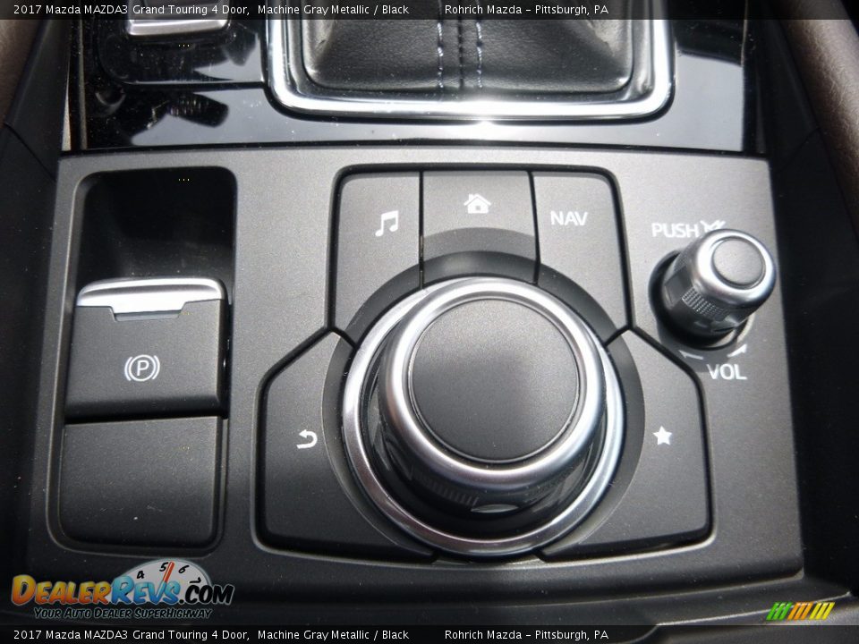 2017 Mazda MAZDA3 Grand Touring 4 Door Machine Gray Metallic / Black Photo #12