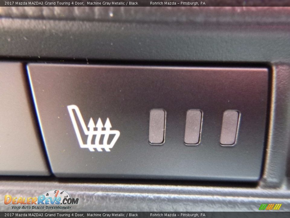 2017 Mazda MAZDA3 Grand Touring 4 Door Machine Gray Metallic / Black Photo #13