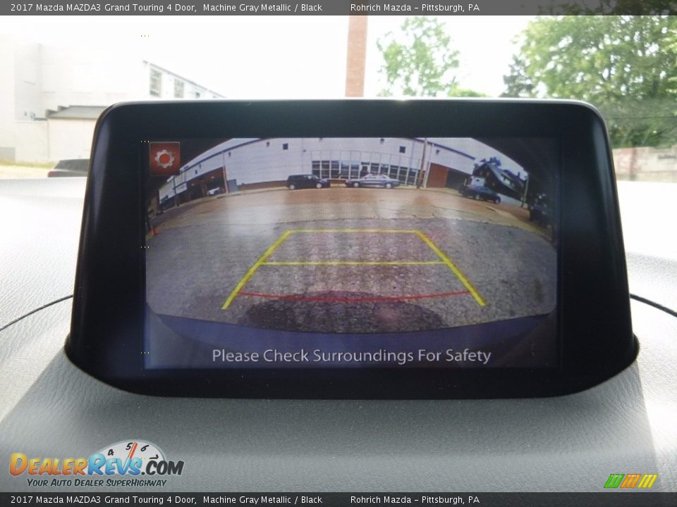 2017 Mazda MAZDA3 Grand Touring 4 Door Machine Gray Metallic / Black Photo #14