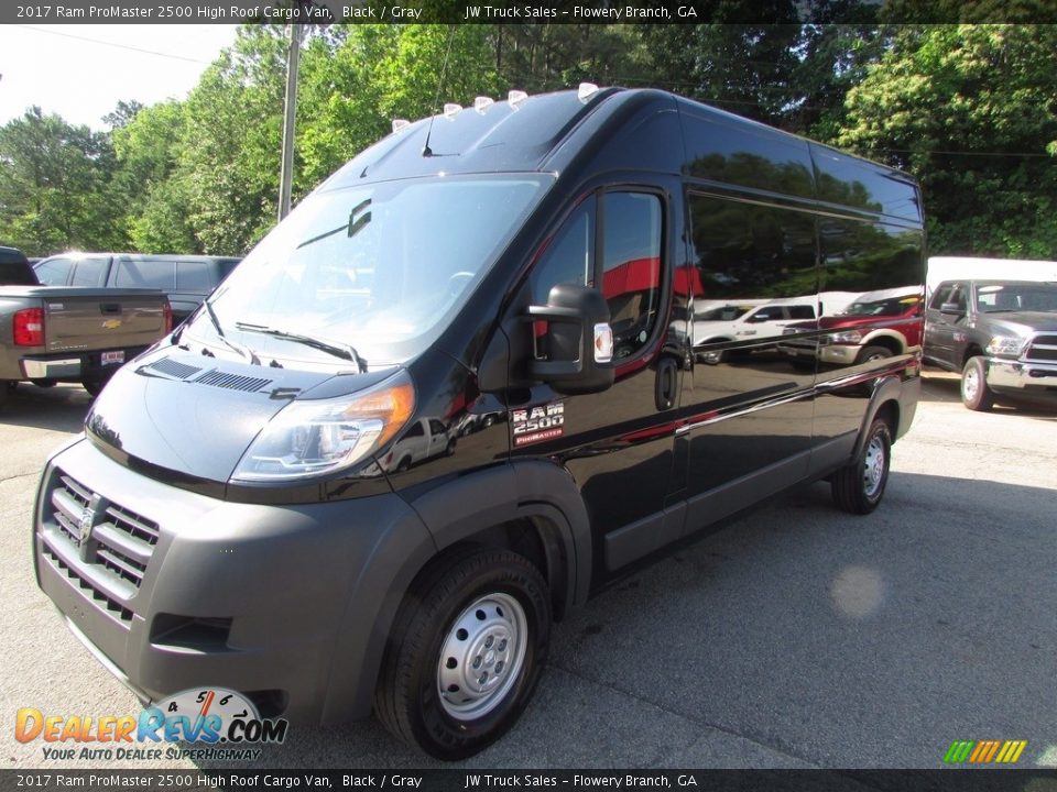 2017 Ram ProMaster 2500 High Roof Cargo Van Black / Gray Photo #1